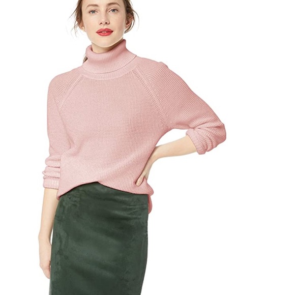 J. Crew Factory Sweaters - NEW J Crew Pink Knit Turtleneck Sweater Size Large